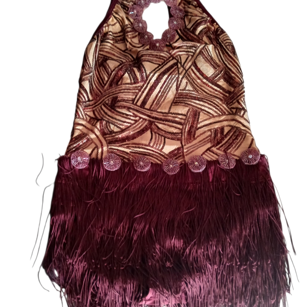 Elegant Kids Dance Costume with Fringe